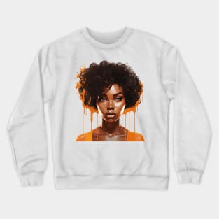 Afrocentric Woman Dripping With Melanin Crewneck Sweatshirt
